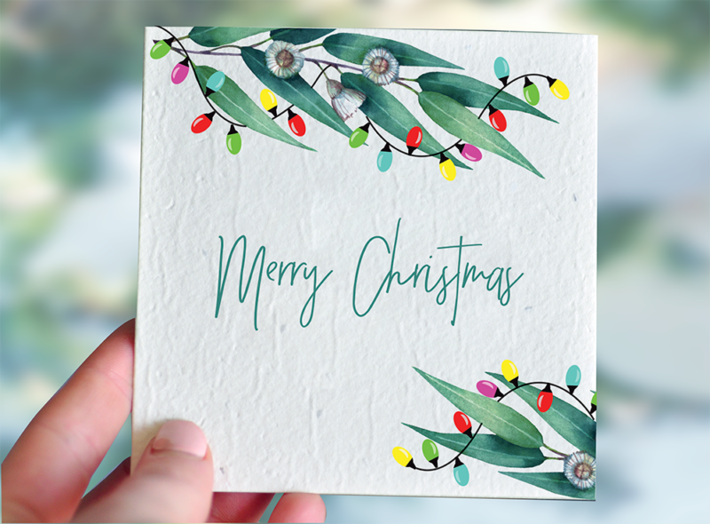 Native Lights Christmas Plantable Greeting Card